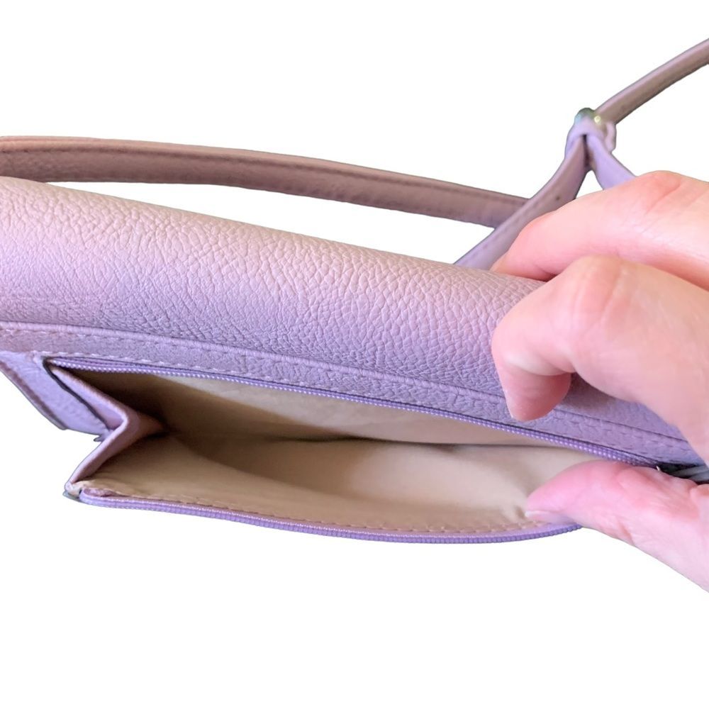 Nine West Lavender Crossbody Purse Adjustable Shoulder Bag - Picture 4 of 9